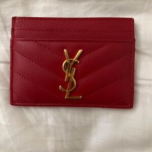 YSL Leather Card Holder - Never used